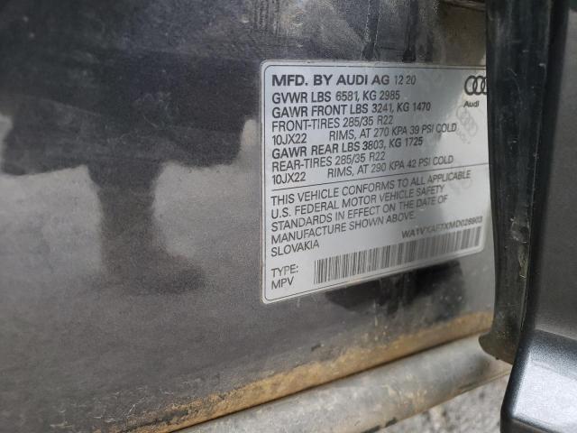 Photo 14 from auction – 2021 AUDI Q7 PRESTIG with VIN WA1VXAF7XMD026903