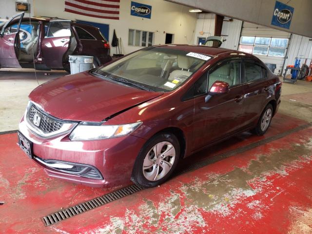 HONDA CIVIC LX 2013 with VIN 2HGFB2F59DH569886 - Photo from auction