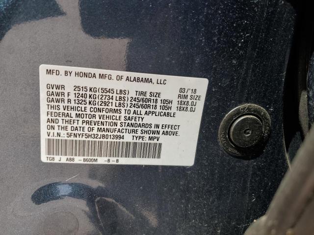 Photo 14 from auction – 2018 HONDA PILOT EX with VIN 5FNYF5H32JB013994