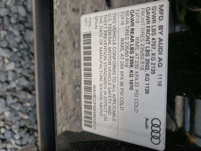 Photo 14 from auction – 2017 AUDI Q3 PREMIUM with VIN WA1BCCFS0HR010121