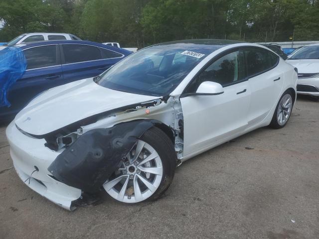 TESLA MODEL 3 2022 with VIN 5YJ3E1EAXNF372329 - Photo from auction