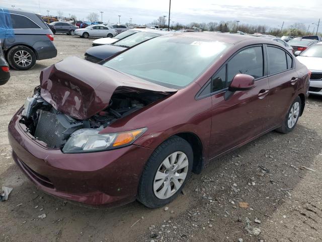 HONDA CIVIC LX 2012 with VIN 2HGFB2F51CH612907 - Photo from auction