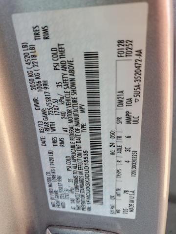 Photo 14 from auction – 2013 FORD ESCAPE SE with VIN 1FMCU0GX3DUD15535