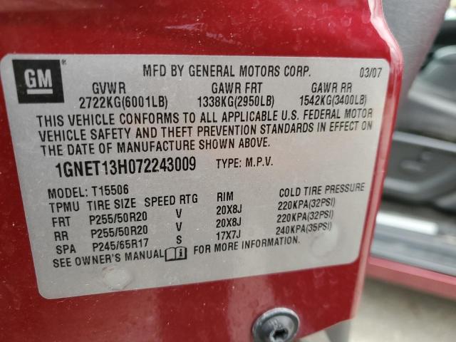 Photo 14 from auction – 2007 CHEVROLET TRAILBLAZE with VIN 1GNET13H072243009