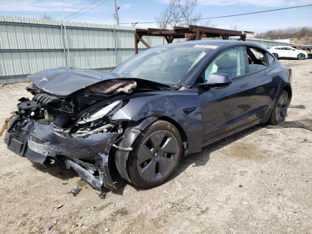 TESLA MODEL 3 2022 with VIN 5YJ3E1EB8NF189715 - Photo from auction