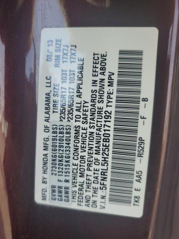 Photo 14 from auction – 2014 HONDA ODYSSEY LX with VIN 5FNRL5H25EB017192
