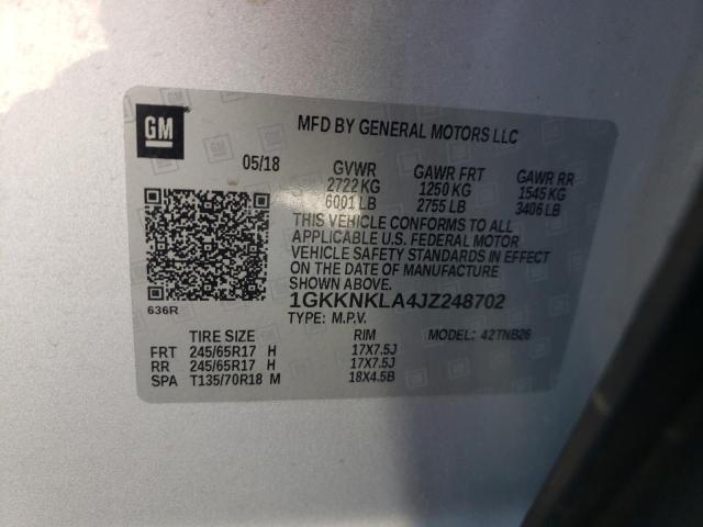 Photo 14 from auction – 2018 GMC ACADIA SLE with VIN 1GKKNKLA4JZ248702