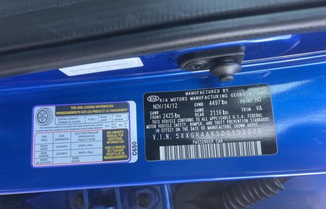 Photo 10 from auction – 2013 KIA OPTIMA SX with VIN 5XXGR4A65DG152326