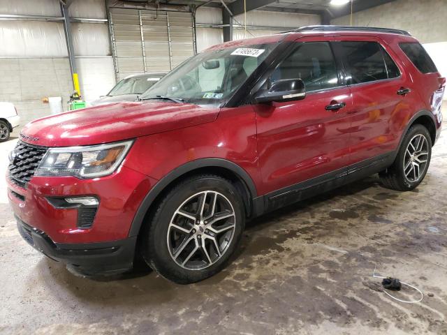 FORD EXPLORER S 2018 with VIN 1FM5K8GT5JGC30605 - Photo from auction