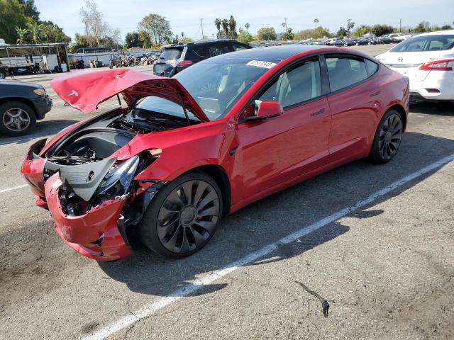 TESLA MODEL 3 2023 with VIN 5YJ3E1EC0PF519455 - Photo from auction