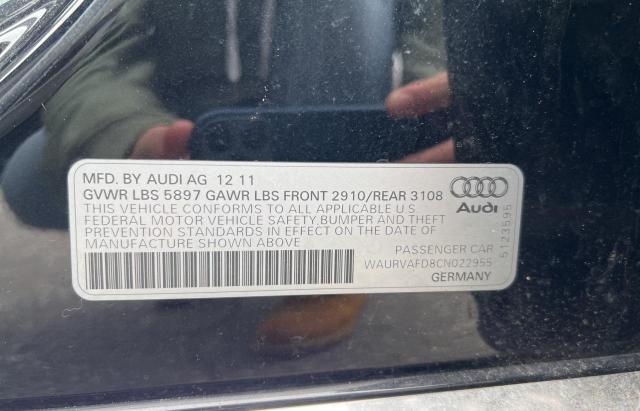 Zdjęcie 10 z aukcji – 2012 AUDI A8 L QUATT z VIN WAURVAFD8CN022955