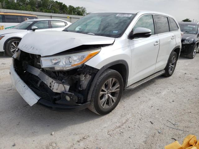 TOYOTA HIGHLANDER 2016 with VIN 5TDZKRFH9GS163952 - Photo from auction