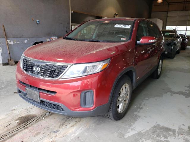 KIA SORENTO LX 2014 with VIN 5XYKTDA68EG429799 - Photo from auction
