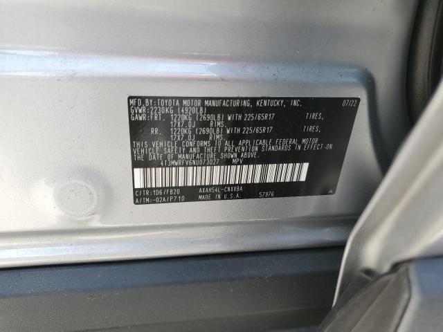Photo 14 from auction – 2022 TOYOTA RAV4 LE with VIN 4T3MWRFV6NU073027
