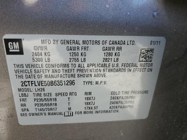 Photo 14 from auction – 2011 GMC TERRAIN SL with VIN 2CTFLVE50B6351296