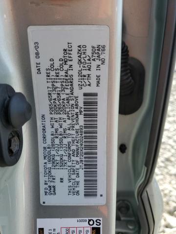 Photo 14 from auction – 2004 LEXUS GX 470 with VIN JTJBT20X240024893