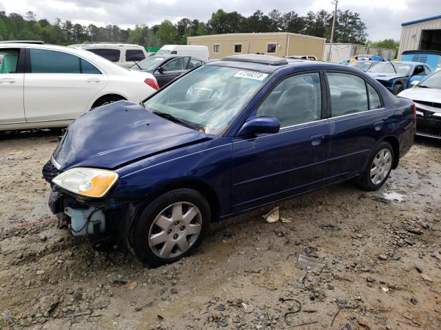 HONDA CIVIC EX 2002 with VIN 1HGES267X2L026785 - Photo from auction