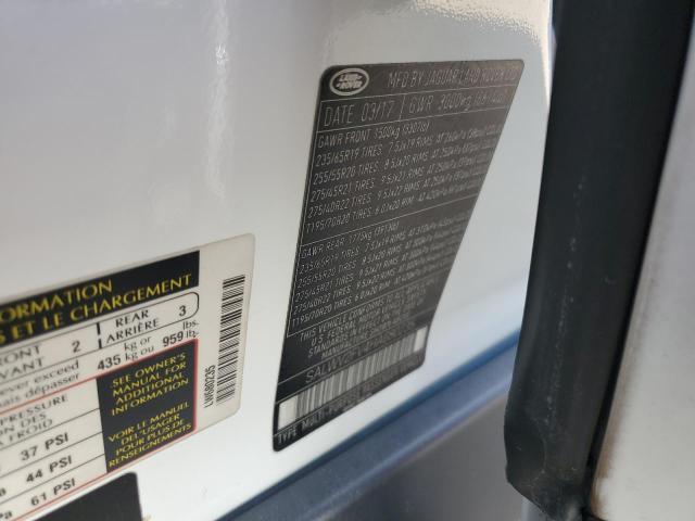 Photo 14 from auction – 2017 LAND ROVER RANGE ROVE with VIN SALWV2FV4HA680235