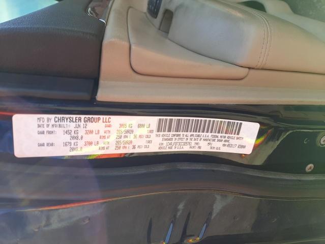 Photo 14 from auction – 2012 JEEP GRAND CHER with VIN 1C4RJFBT3CC325761