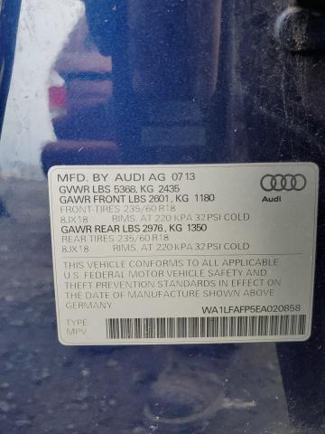 Zdjęcie 14 z aukcji – 2014 AUDI Q5 PREMIUM z VIN WA1LFAFP5EA020858