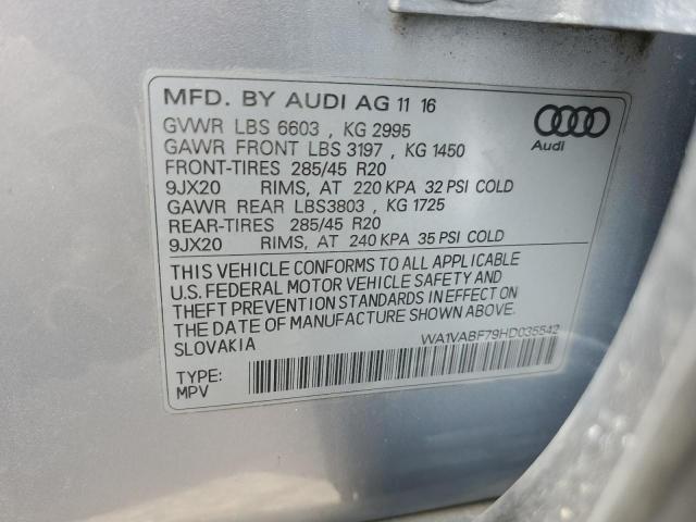 Photo 14 from auction – 2017 AUDI Q7 PRESTIG with VIN WA1VABF79HD035542