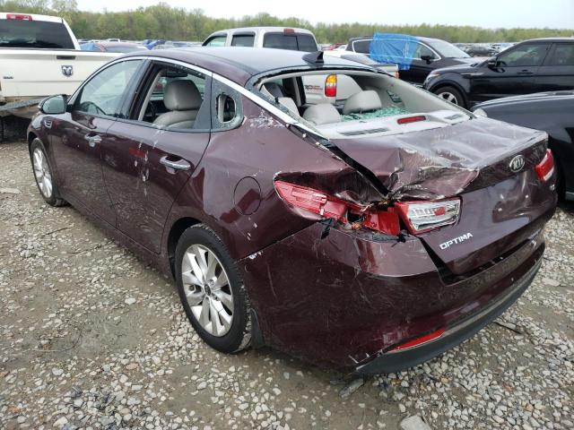 Photo 2 from auction – 2016 KIA OPTIMA EX with VIN 5XXGU4L37GG112173