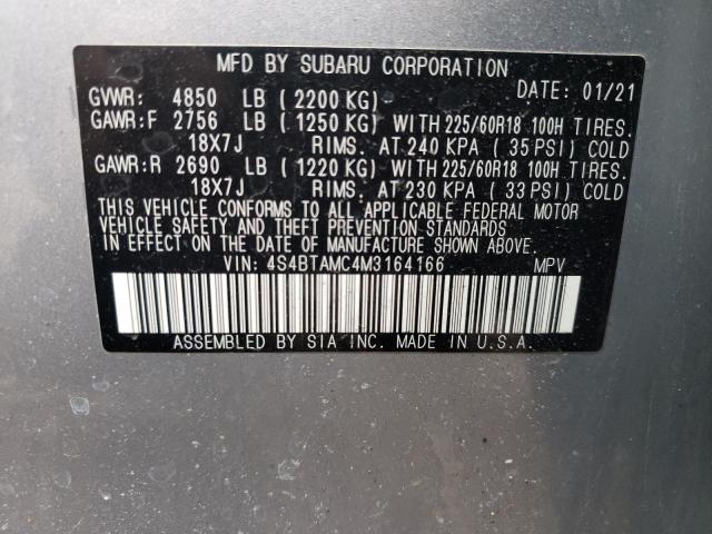 Photo 14 from auction – 2021 SUBARU OUTBACK LI with VIN 4S4BTAMC4M3164166
