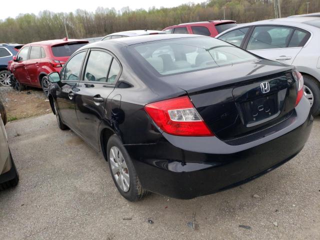 Photo 2 from auction – 2012 HONDA CIVIC LX with VIN 19XFB2F53CE357140