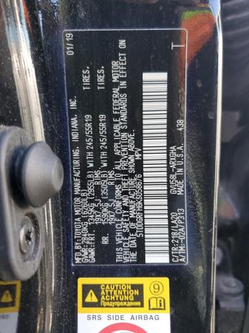 Photo 14 from auction – 2019 TOYOTA HIGHLANDER with VIN 5TDDGRFH6KS058676