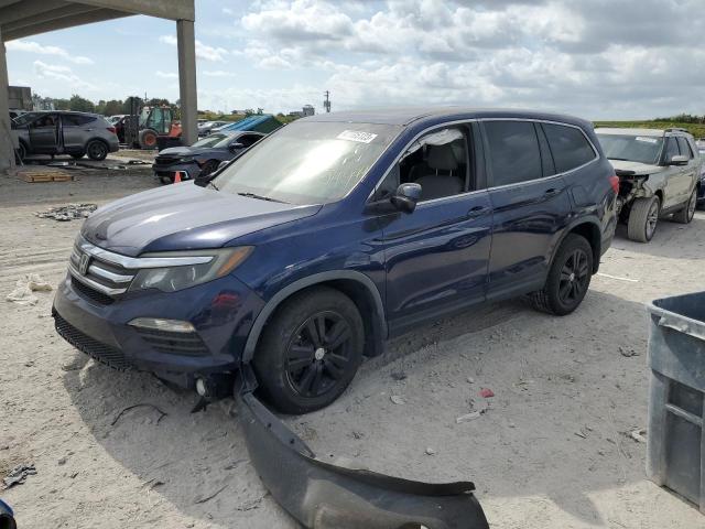 HONDA PILOT EX 2017 with VIN 5FNYF5H47HB034861 - Photo from auction