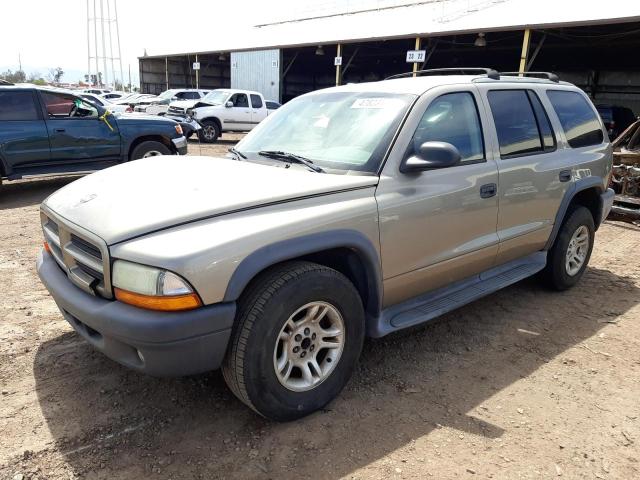 DODGE DURANGO SP 2003 with VIN 1D4HR38N43F577998 - Photo from auction