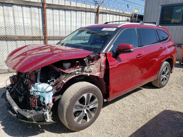 TOYOTA HIGHLANDER 2022 with VIN 5TDGZRBH0NS249902 - Photo from auction