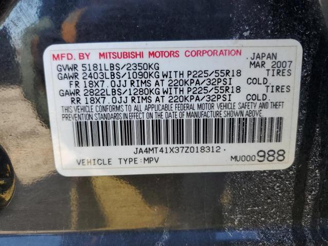 Photo 14 from auction – 2007 MITSUBISHI OUTLANDER with VIN JA4MT41X37Z018312