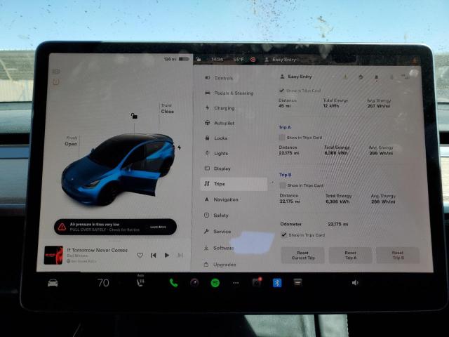 Photo 9 from auction – 2022 TESLA MODEL Y with VIN 7SAYGDEE0NF395805