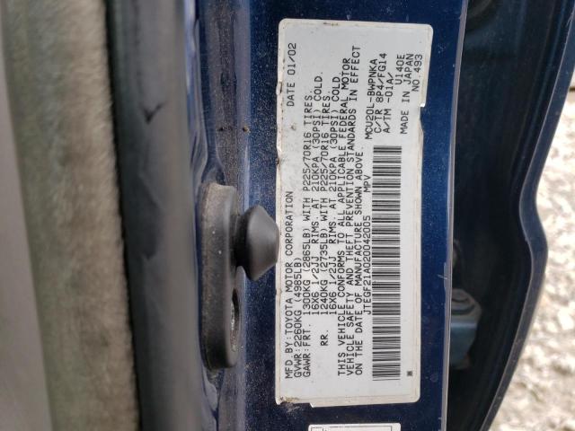 Photo 14 from auction – 2002 TOYOTA HIGHLANDER with VIN JTEGF21A020042005