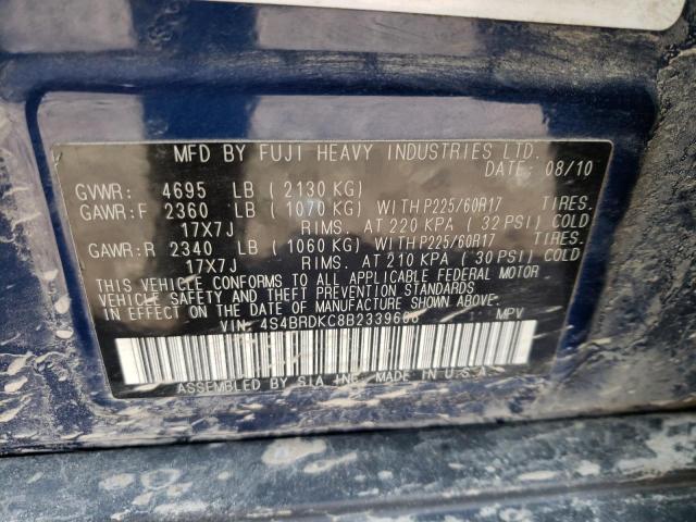 Снимка 14 от търг – 2011 SUBARU OUTBACK 3. с VIN 4S4BRDKC8B2339668
