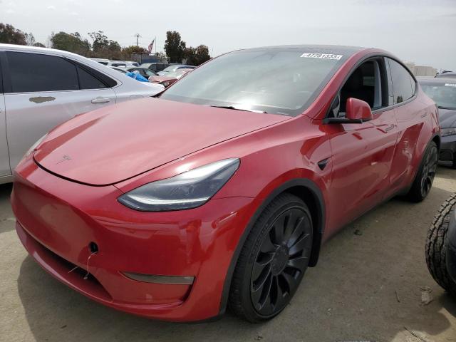 TESLA MODEL Y 2022 with VIN 7SAYGDEF2NF546815 - Photo from auction