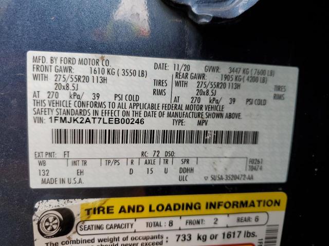 Photo 14 from auction – 2020 FORD EXPEDITION with VIN 1FMJK2AT7LEB00246