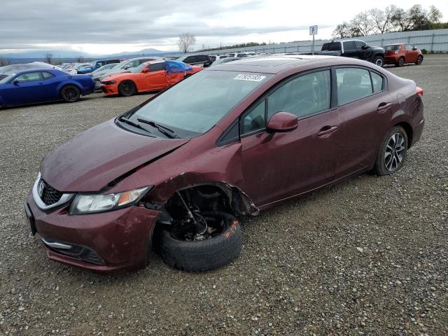 Photo 1 from auction – 2013 HONDA CIVIC EX with VIN 19XFB2F88DE279613