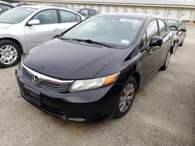 HONDA CIVIC LX 2012 with VIN 19XFB2F53CE357140 - Photo from auction