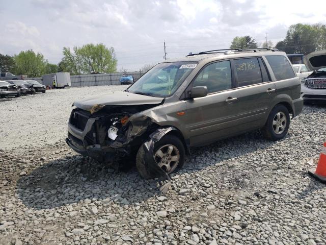 HONDA PILOT EXL 2007 with VIN 2HKYF18577H507207 - Photo from auction