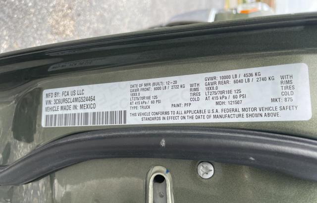 Photo 10 from auction – 2021 RAM 2500 TRADE with VIN 3C6UR5CL4MG524464