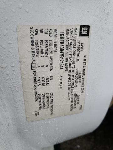 Photo 14 from auction – 2007 GMC YUKON with VIN 1GKFK13047R121341