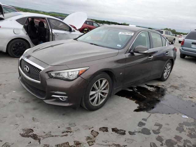 INFINITI Q50 BASE 2015 with VIN JN1BV7AP2FM354850 - Photo from auction
