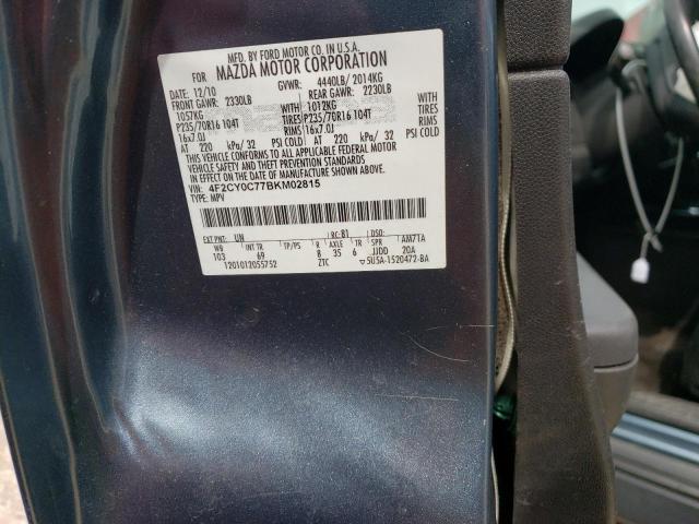 Photo 14 from auction – 2011 MAZDA TRIBUTE I with VIN 4F2CY0C77BKM02815