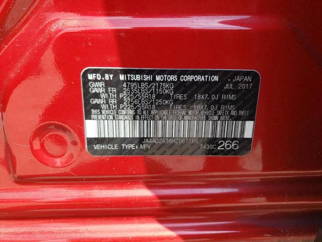 Фото 14 с аукциона – 2017 MITSUBISHI OUTLANDER с VIN JA4AD2A36HZ067166