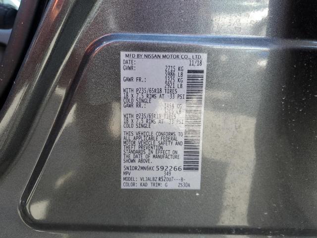 Photo 14 from auction – 2019 NISSAN PATHFINDER with VIN 5N1DR2MN6KC592266