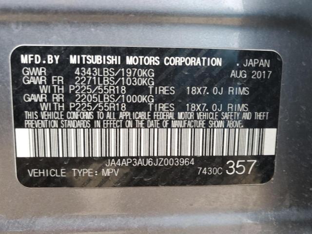 Photo 14 from auction – 2018 MITSUBISHI OUTLANDER with VIN JA4AP3AU6JZ003964