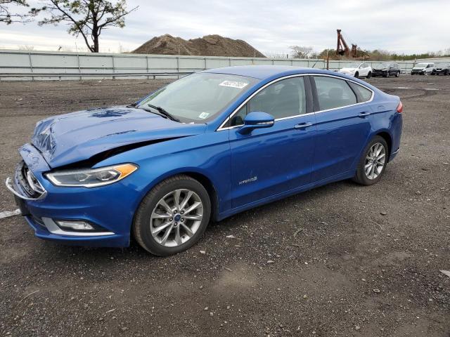 FORD FUSION SE 2017 with VIN 3FA6P0LU9HR265991 - Photo from auction