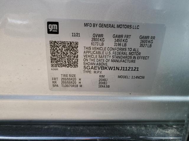 Photo 14 from auction – 2022 BUICK ENCLAVE PR with VIN 5GAEVBKW1NJ112121